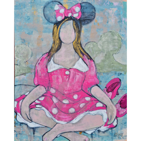 "When my whishes come True, I'll share them with you" - Akryl på duk av Hanna Ekegren. , 80x100 cm