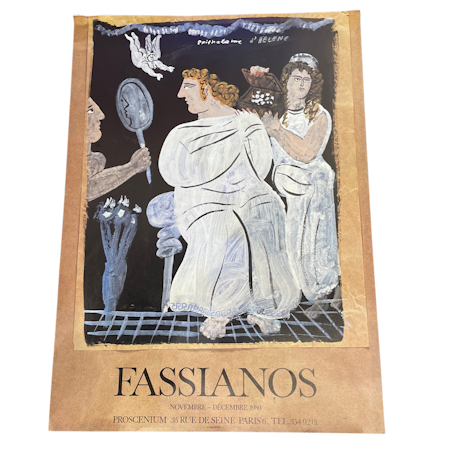 "Epithalame d'Hélène", litografisk poster av Alekos Phasianos (1935-2022), 50x70 cm.