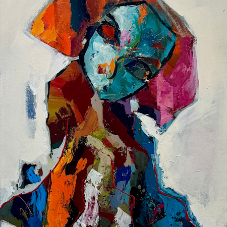 Venice no 8, akryl på duk av Alberto Ramirez LEG, 60x140 cm