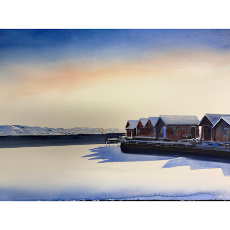 Edshultshall, akvarell av Kalle Nilsson, 93x73 cm