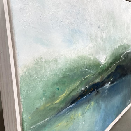 Landfall, olja på duk av Lo Fehrling, 80x60 cm