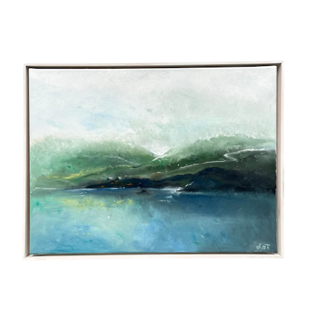 Landfall, olja på duk av Lo Fehrling, 80x60 cm