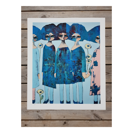 På tå: Fine art print av Hanna Ekegren, 51x62 cm