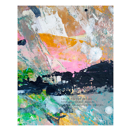 Långt bortom bergen: Fine art print av Hanna Ekegren, 51x62 cm