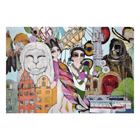 Stockholm I: Fine art print av Hanna Ekegren, 86x61 cm