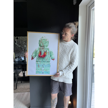 "Fighter" Art Print av Adam Ström. 50x70 cm. Numrerad & Signerad i en upplaga om 45