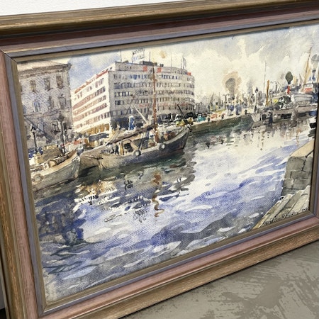 Ingen titel, Akvarell på papper av Kerstin Glimstedt-Eriksson, 60x45 cm