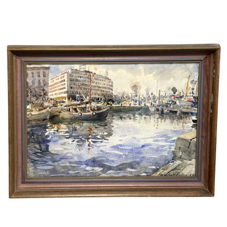 Ingen titel, Akvarell på papper av Kerstin Glimstedt-Eriksson, 60x45 cm
