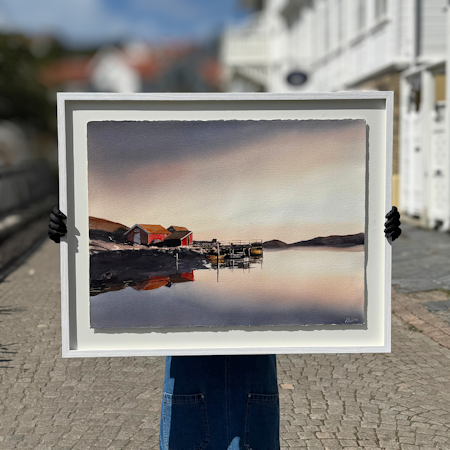 'Bleke vid Tjurpannan', Akvarell av Kalle Nilsson, 93x73 cm