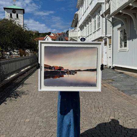 'Bleke vid Tjurpannan', Akvarell av Kalle Nilsson, 93x73 cm