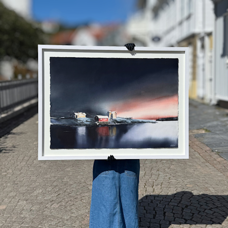 'Fotö', Akvarell av Kalle Nilsson, 124x94 cm