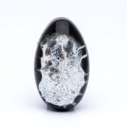 Påskägg - Unik flow VIT 12cm