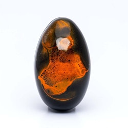 Påskägg - Unik flow ORANGE 12cm