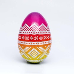 Påskägg Marius - Lila-Gul 15cm