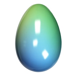 Påskägg - Petroleum Green-Turquosie