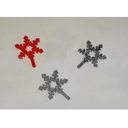 Julstjärna till julgranen mönstrad