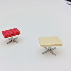 Snurrfot till Lundby fotpall komplett med platta