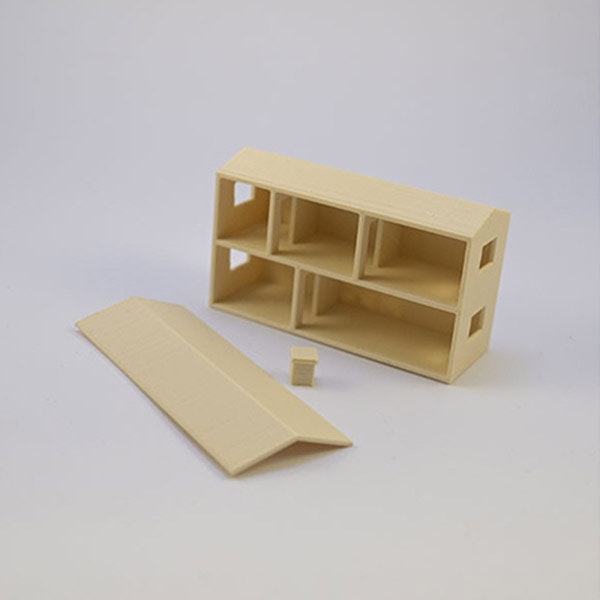 Mini Dockskåp Låda Beige 1:18