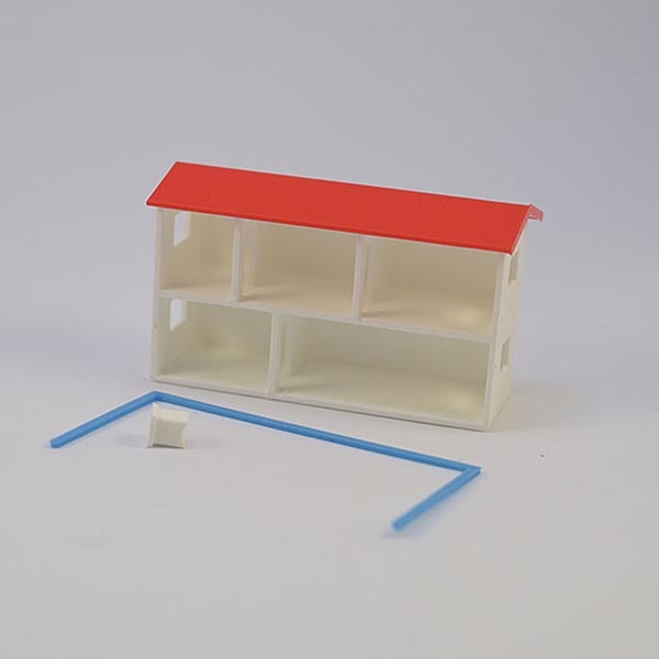 Mini Dockskåp Låda med Blå list