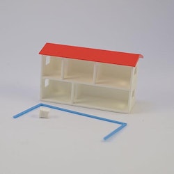 Mini Dockskåp Låda med Blå list