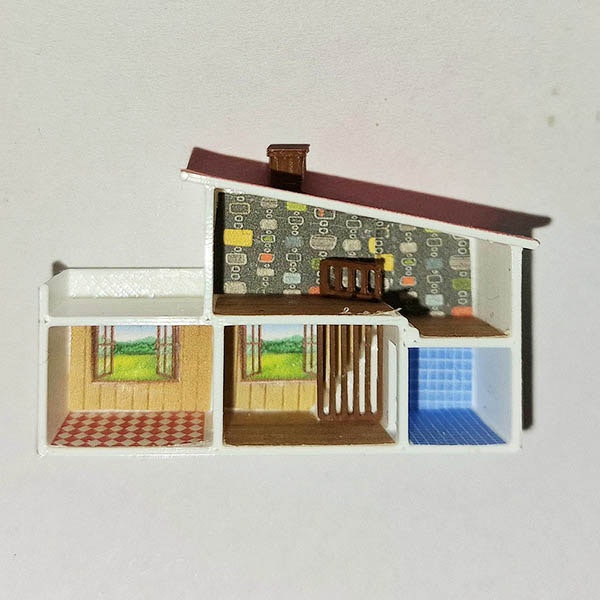 Vårt Mini Terrasshus 2024 och med mall 1:18