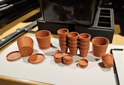 Kruka Terracotta med fat storlek Mellan