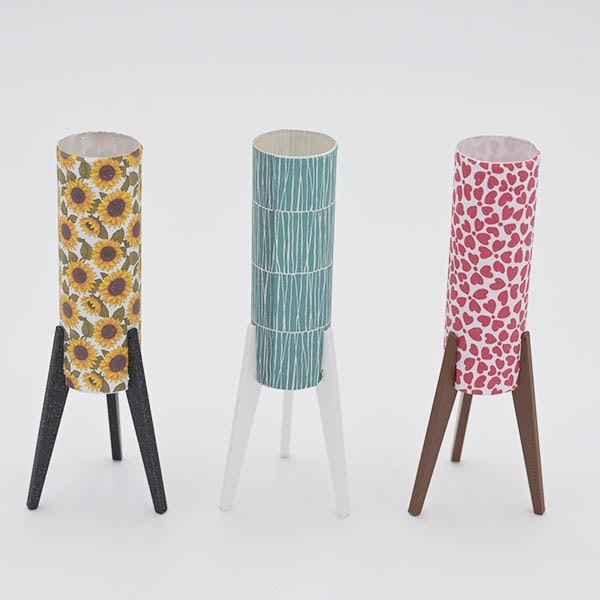 Lampa Raket Transparant för papper Gör själv ej el 1:12