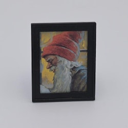 Tavla med Julmotiv Tomte