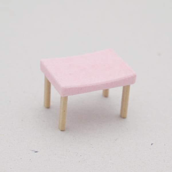 Liten fyrkantig pall Flock 1:18