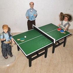 Bordtennisbord pingisbord 1:18