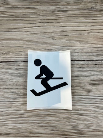 Klistermärke Skidåkare 1 st