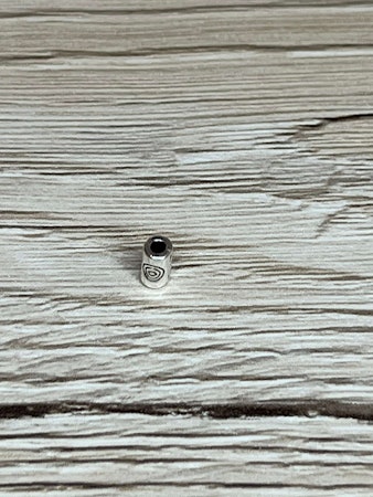 Mellandel Cylinder 5x3 mm, Silver (10st)