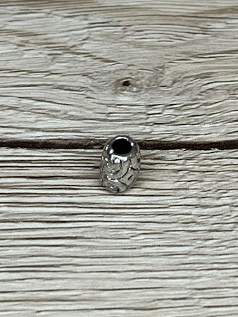 Mellandel Dekor 9x6 mm, Silver (4st)