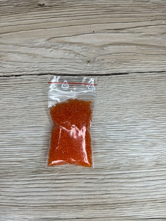 Seed Beads transparent 2,6 mm, Orange (20g)