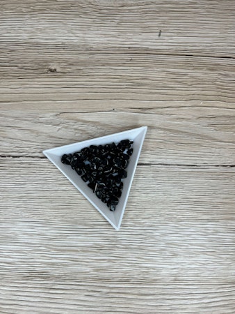 Syntetisk Sten Chip 5-10 mm, Svart (10g)