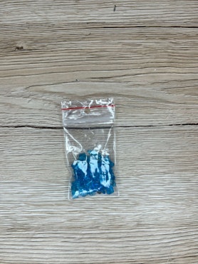 1 / 2 Syntetisk Sten Chip 5-10 mm, Turkos (10g)