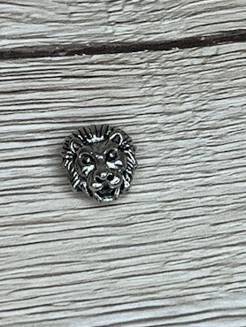 Mellandel Lejon 11x13 mm, Silver (st)