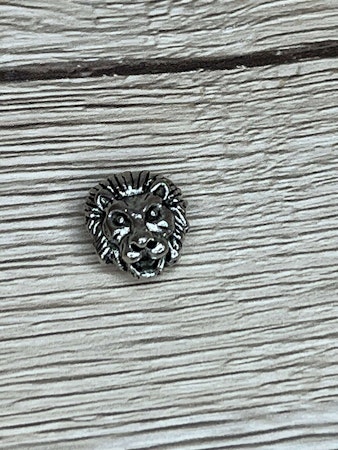 Mellandel Lejon 11x13 mm, Silver (st)