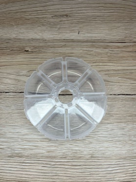 Rund förvaringsask 10,5 cm, Genomskinlig (st)