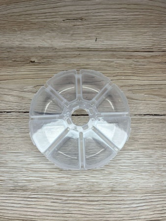 Rund förvaringsask 10,5 cm, Genomskinlig (st)