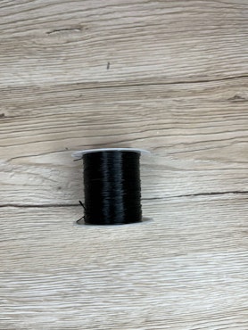 Elastisk tråd 0,8 mm, Svart (10 m)