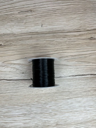 Elastisk tråd 0,8 mm, Svart (10 m)
