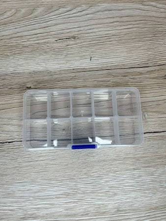 Pärlask lösa väggar 130x70x23 mm, Genomskinlig (st)