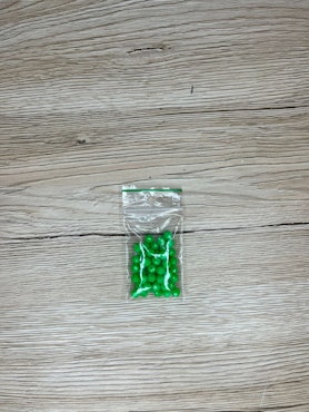 Akrylpärla facetterad opak 6 mm, Grön (50st)