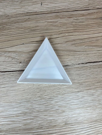 Pärlfat, 10 st trekantigt, 7.5x5cm