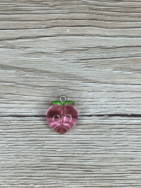 Rosa Transparent Persika Berlocker