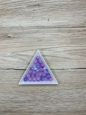 8mm glaspärlor lila mix