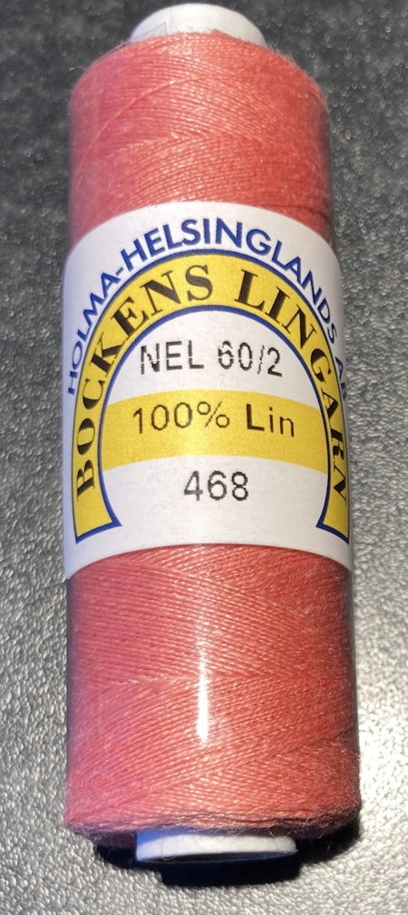 Bockens knyppelgarn 60/2 laxrosa 468 12,5 gr/rle