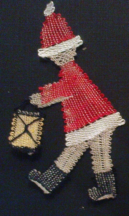 Tomte med lykta 1999 7x6 cm