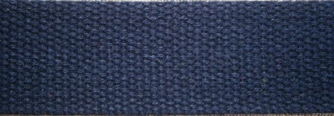 Grovt bomullsband till montering av armband  20x2,5 cm marinblå